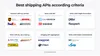Famous shipping APIs