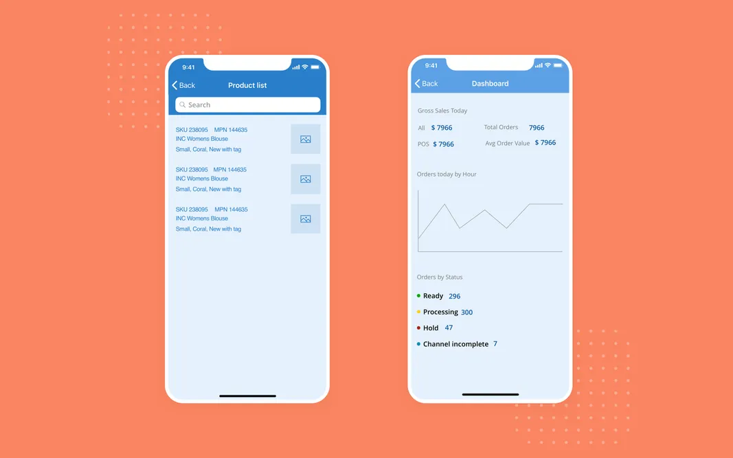 RetailOps wireframes