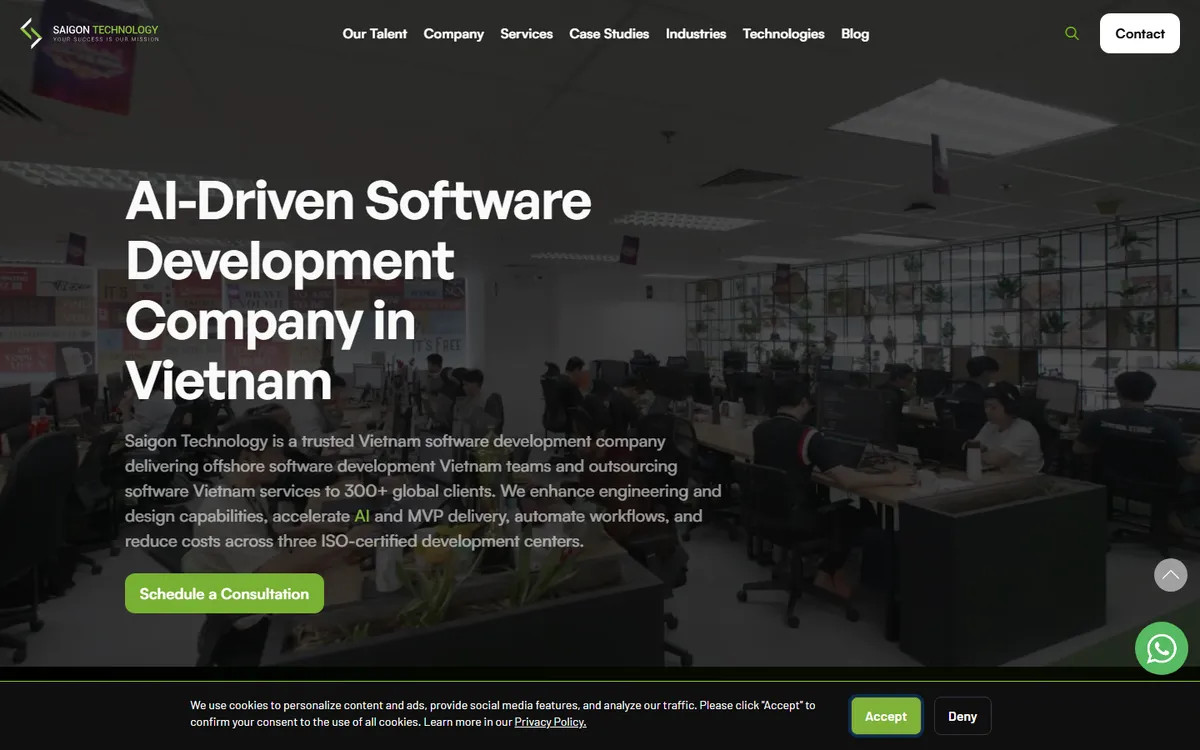 Saigon Technology nearshore software development company