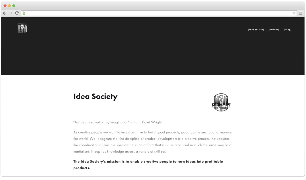 Ministry of Product