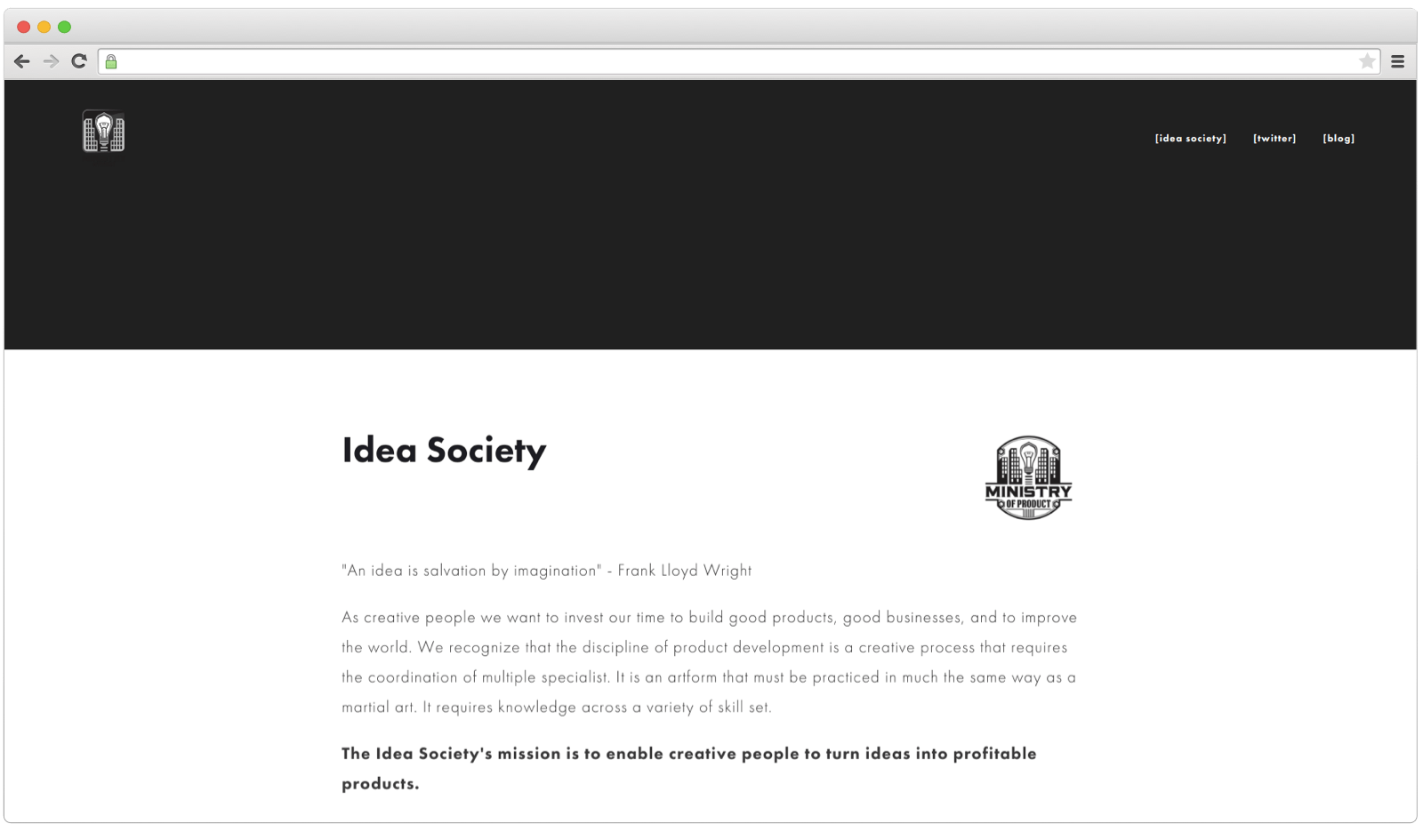 Ministry of Product