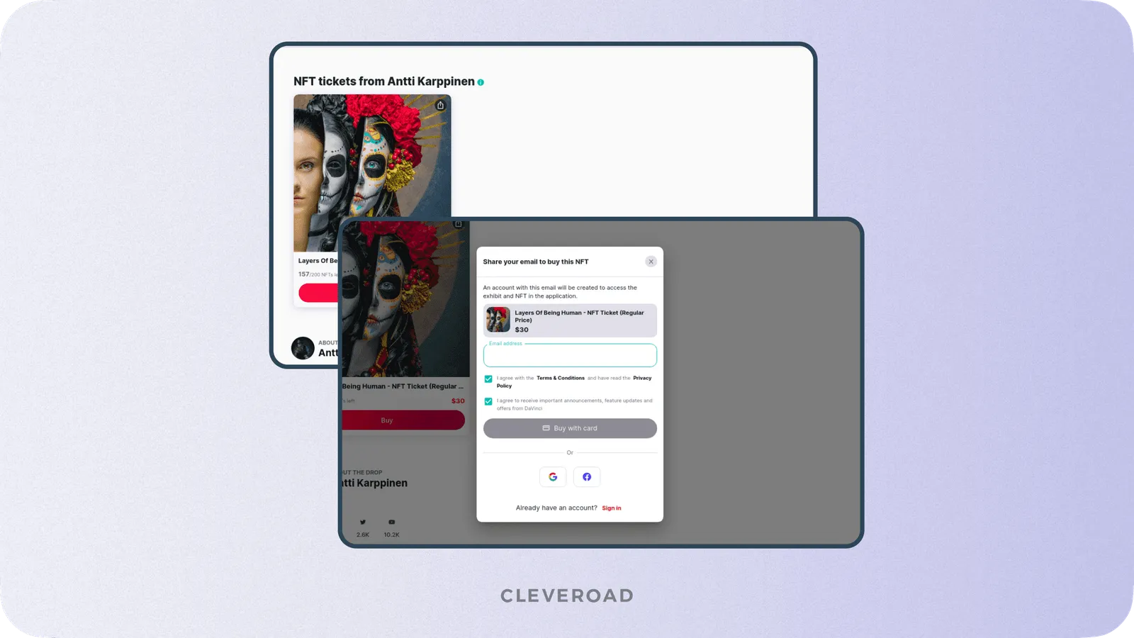 NFT marketplace by Cleveroad