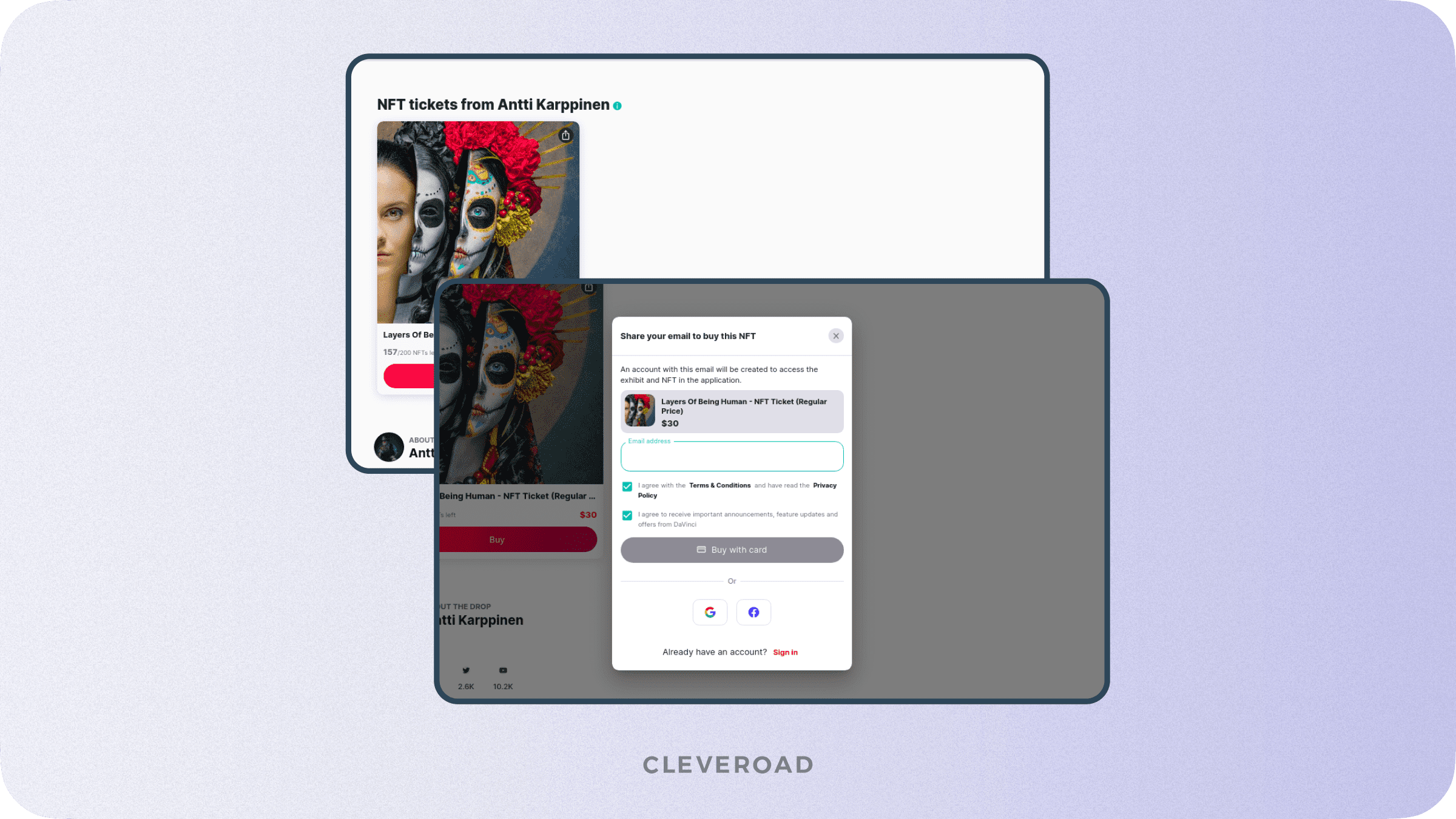NFT marketplace by Cleveroad