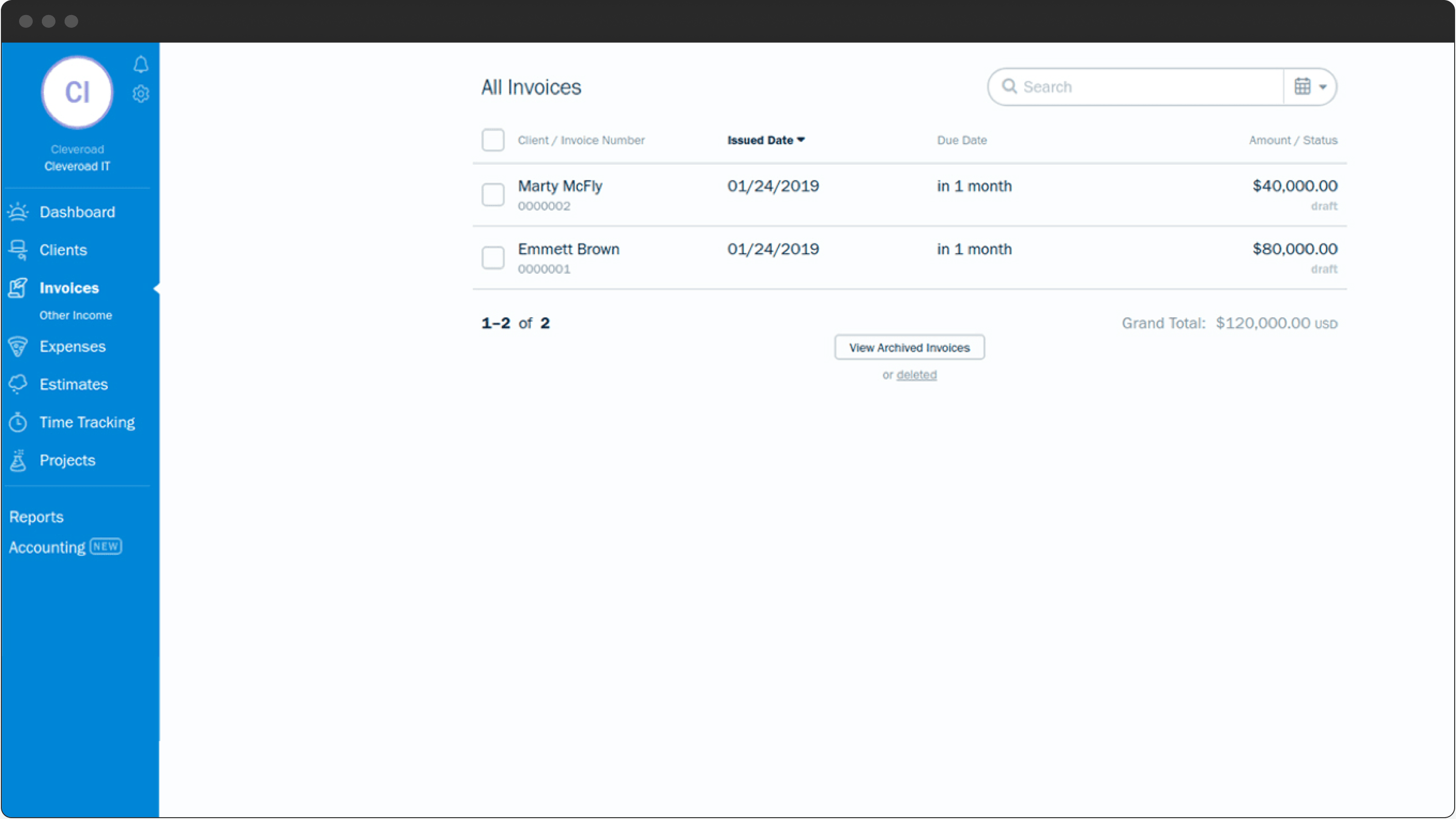 Invoicing CRM feature and it's possible appearance in a custom CRM