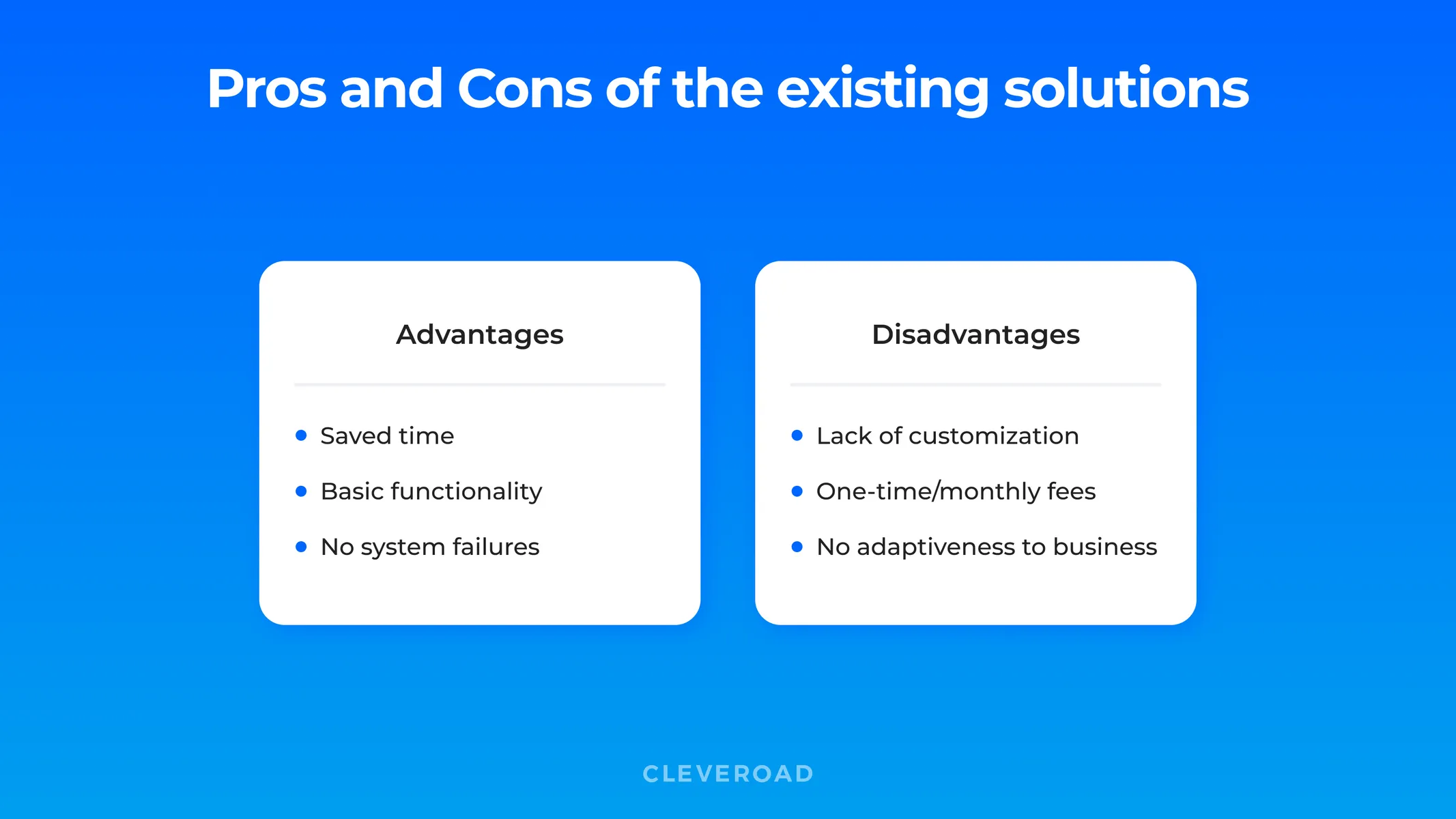 pros and cons of the existing logistics software