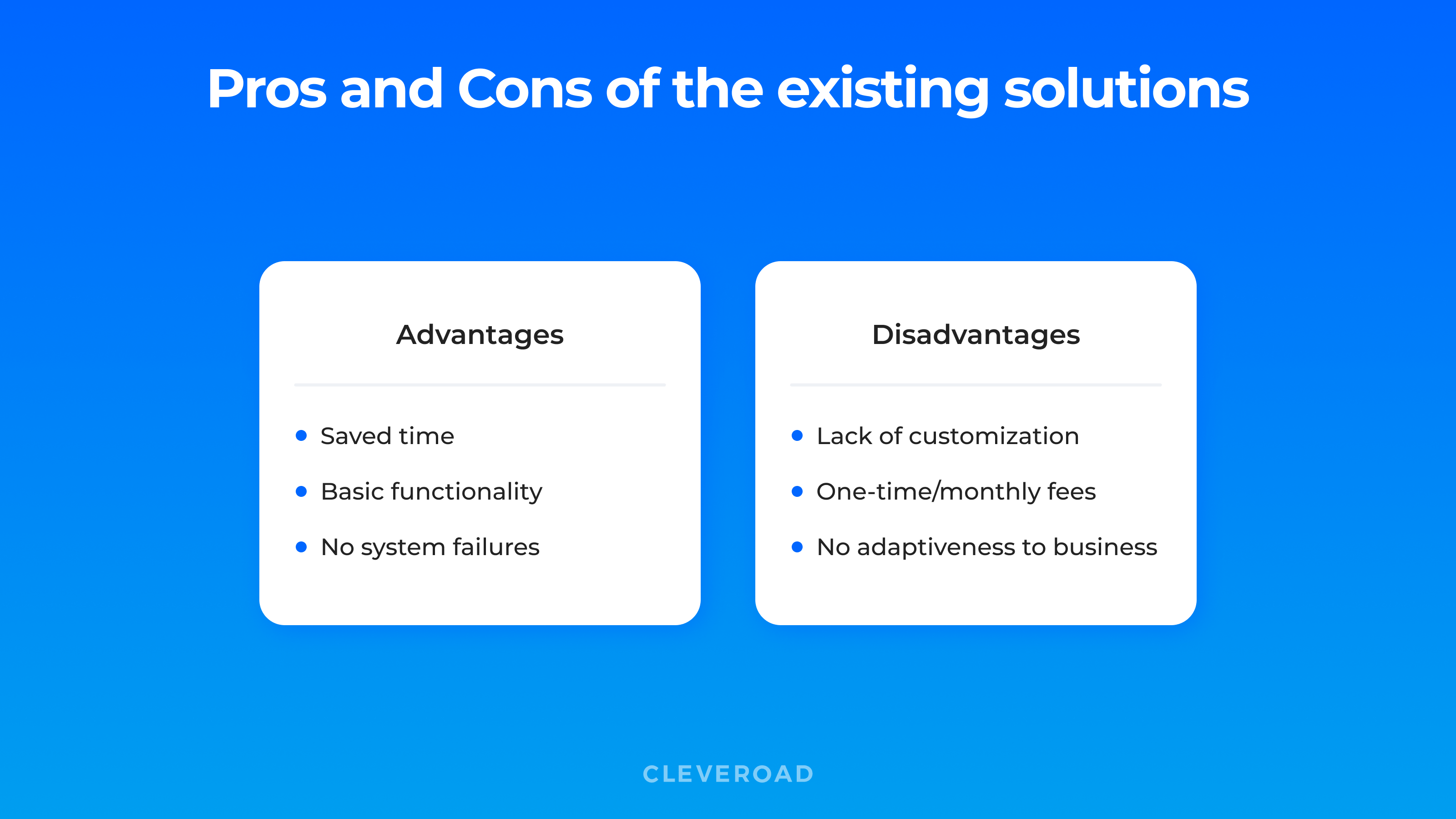 pros and cons of the existing logistics software
