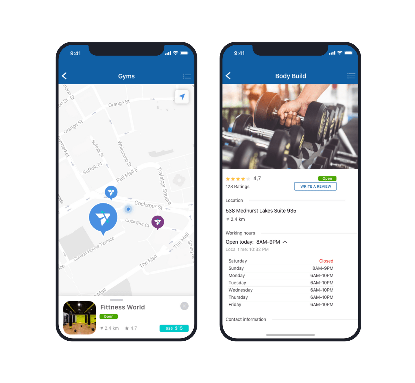TrainAway app developed by Cleveroad