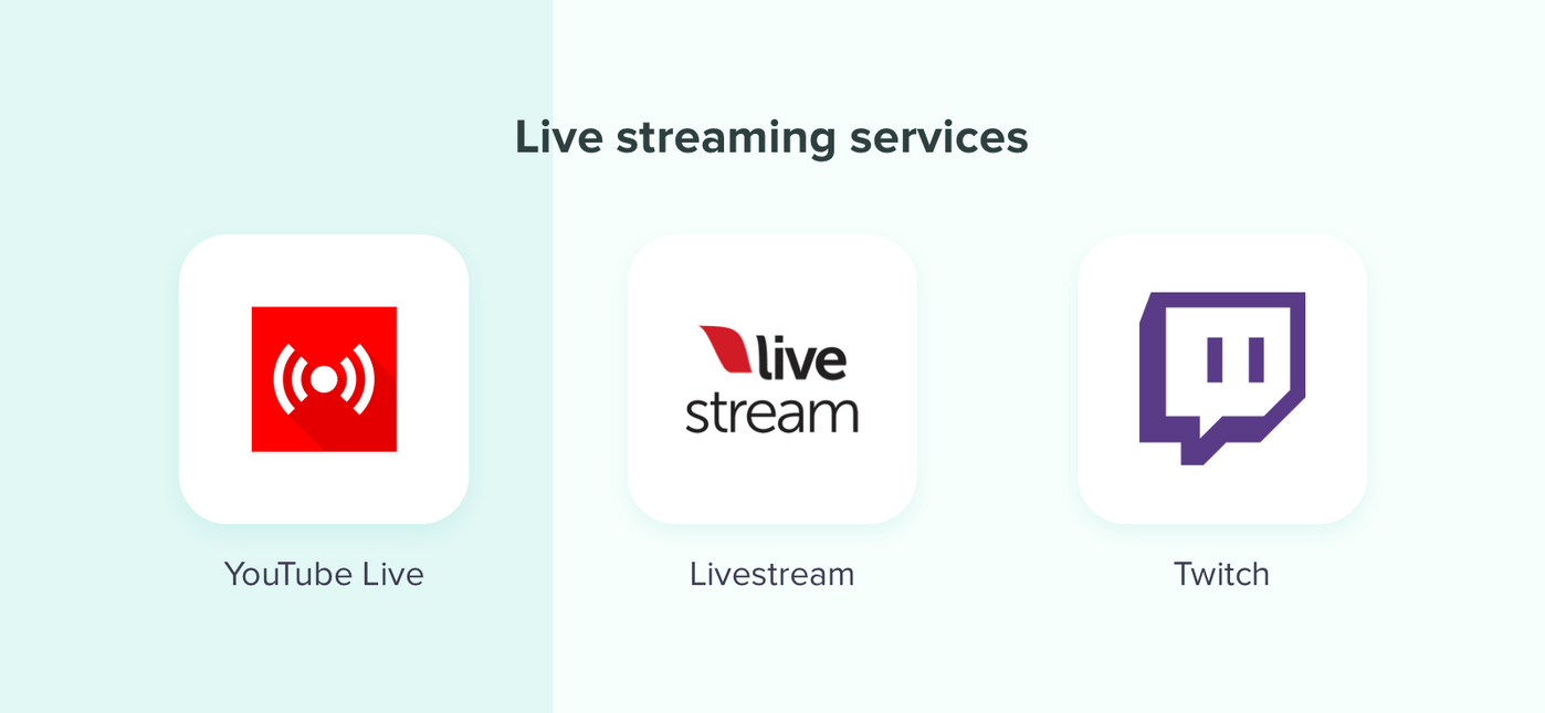 Build a live streaming services: Types of streaming platforms