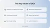 The major DEX benefits