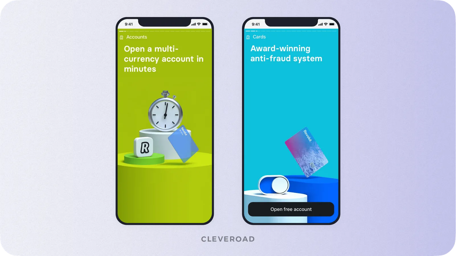 How a banking app tutorial looks like in Revolut