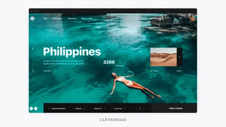 Booking service design concept by Cleveroad