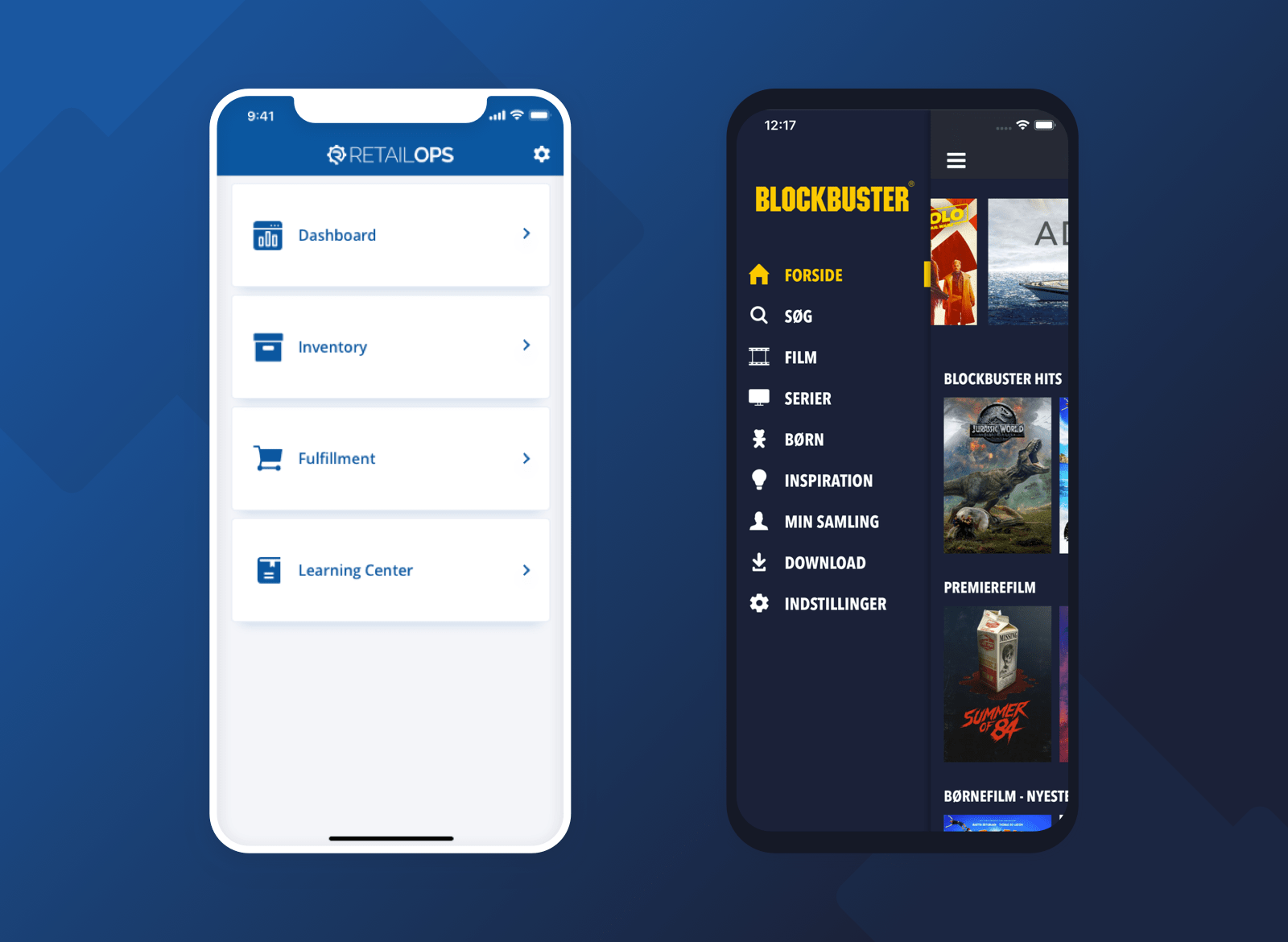 Blockbuster and RetailOps mobile design