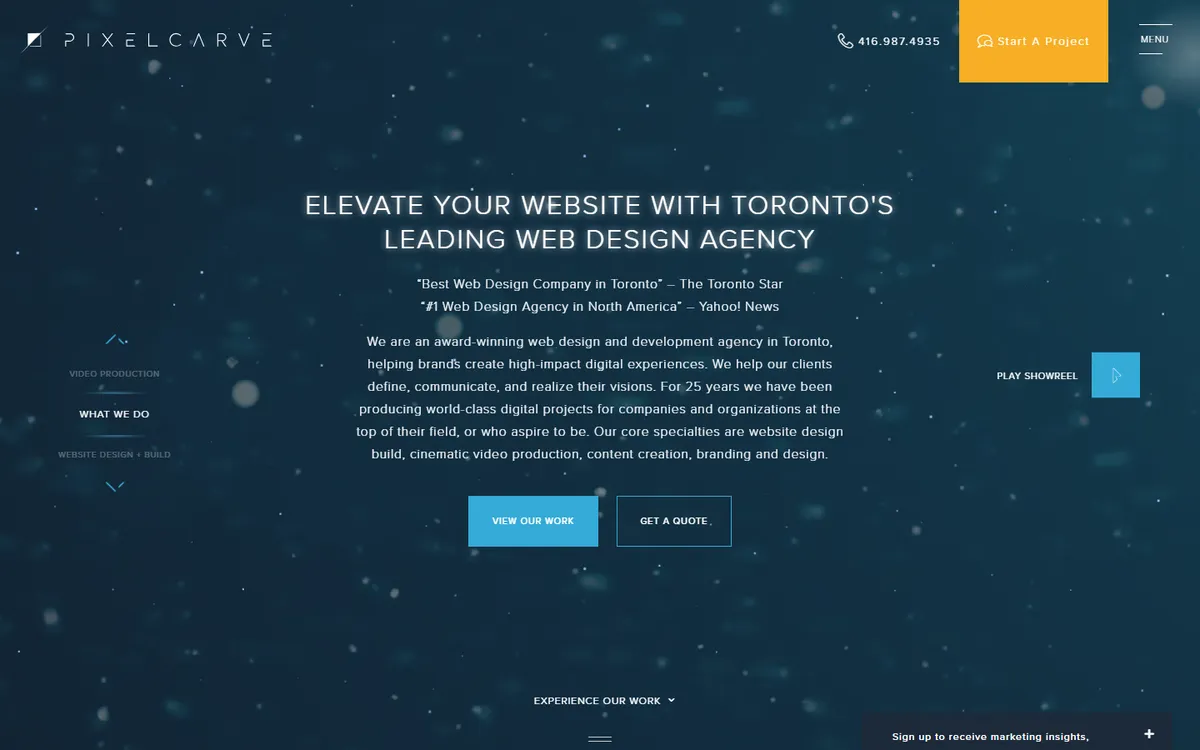 Pixelcarve Toronto web development agency