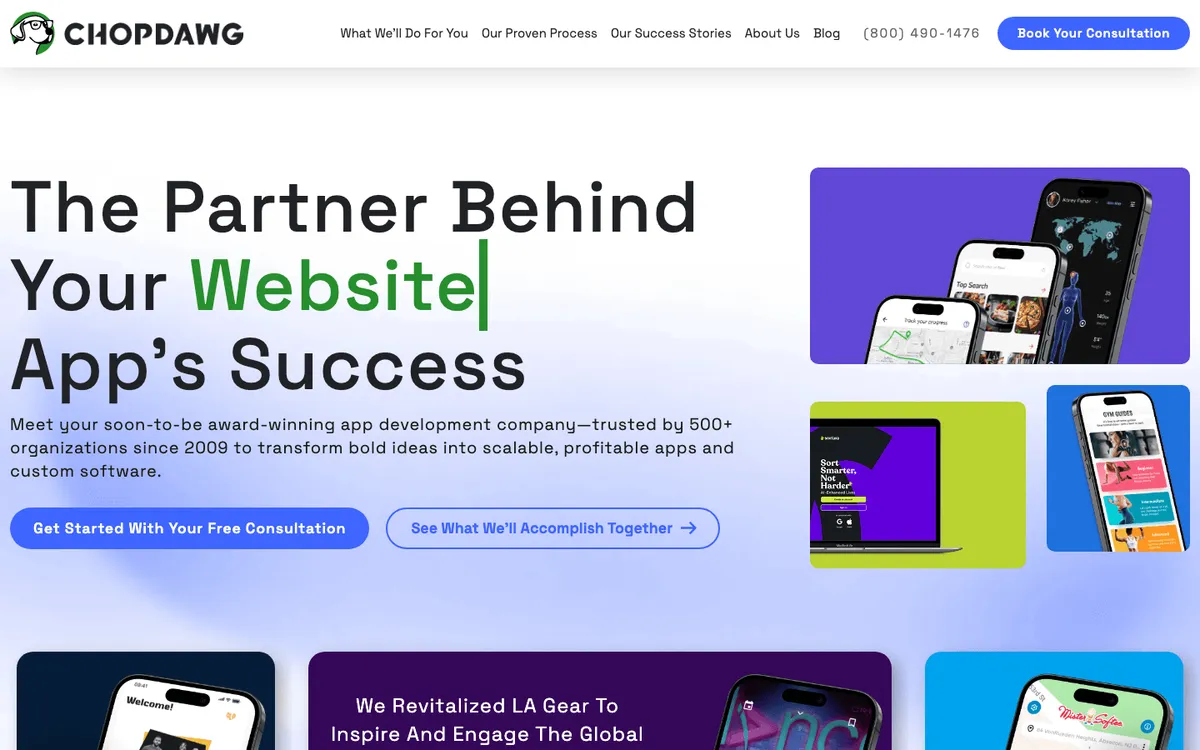 Chop Dawg mental health app development company