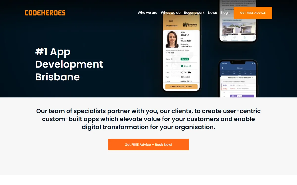 Code Heroes Australia education app development team
