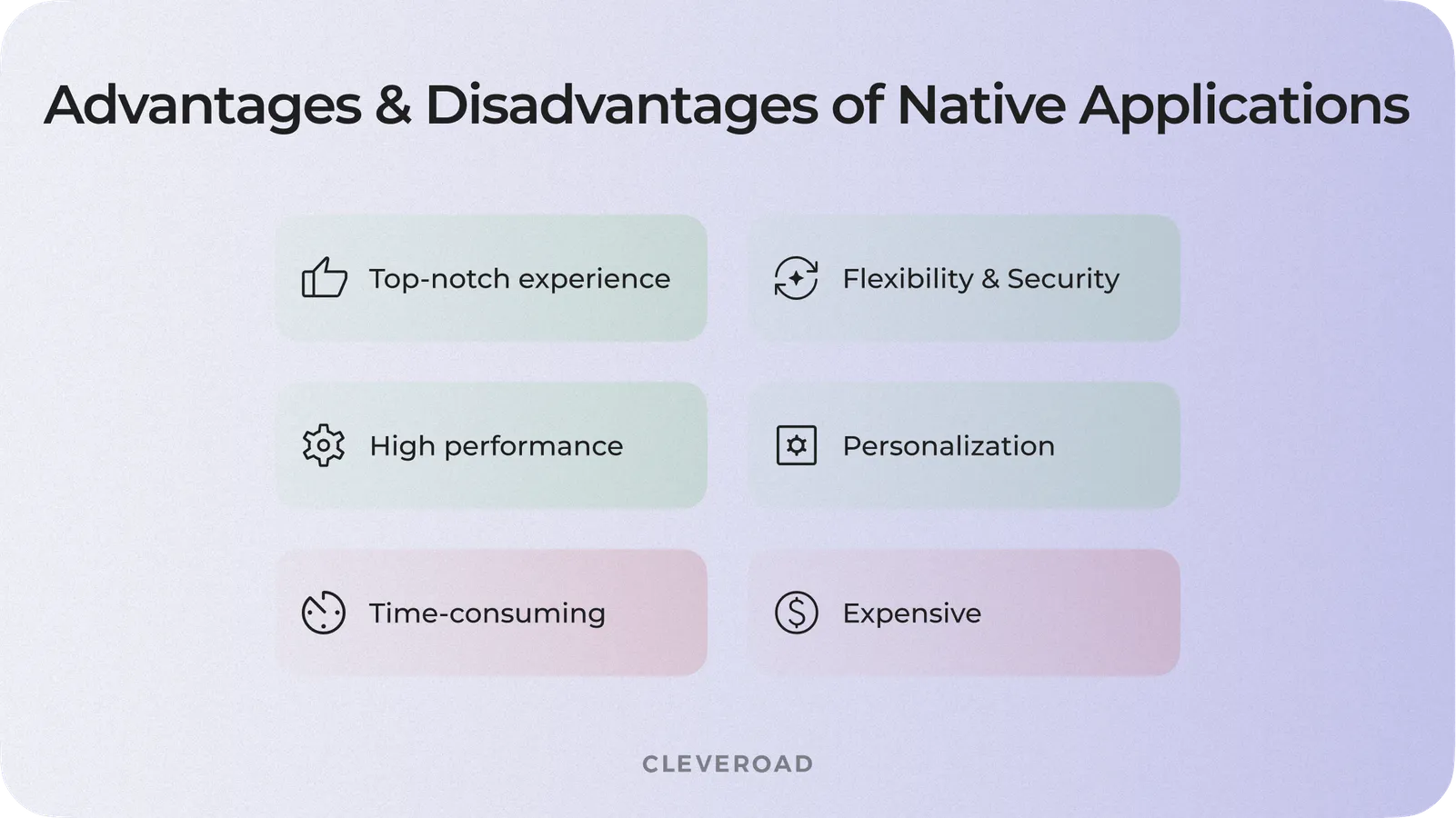 Native app advantages and disadvantages