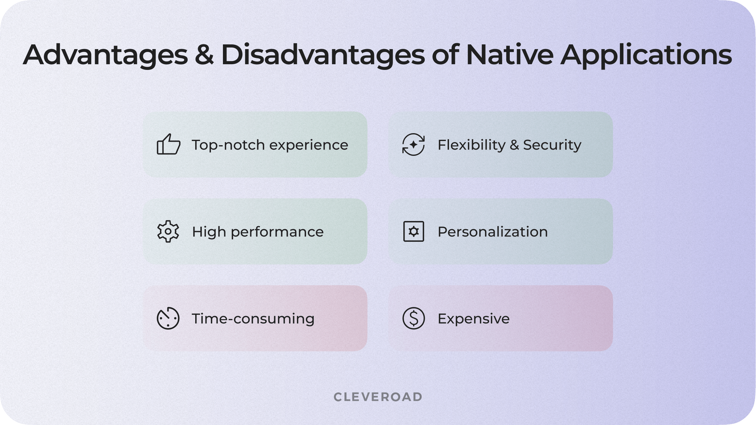 Native app advantages and disadvantages