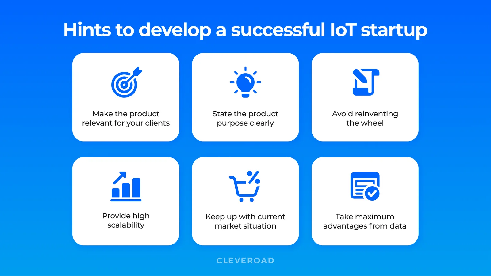 Hints to develop a successful IoT startup