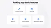 Parking app basic features