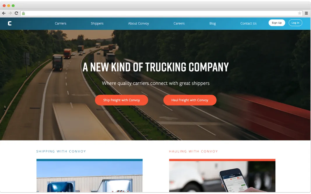 AI in logistics. Convoy