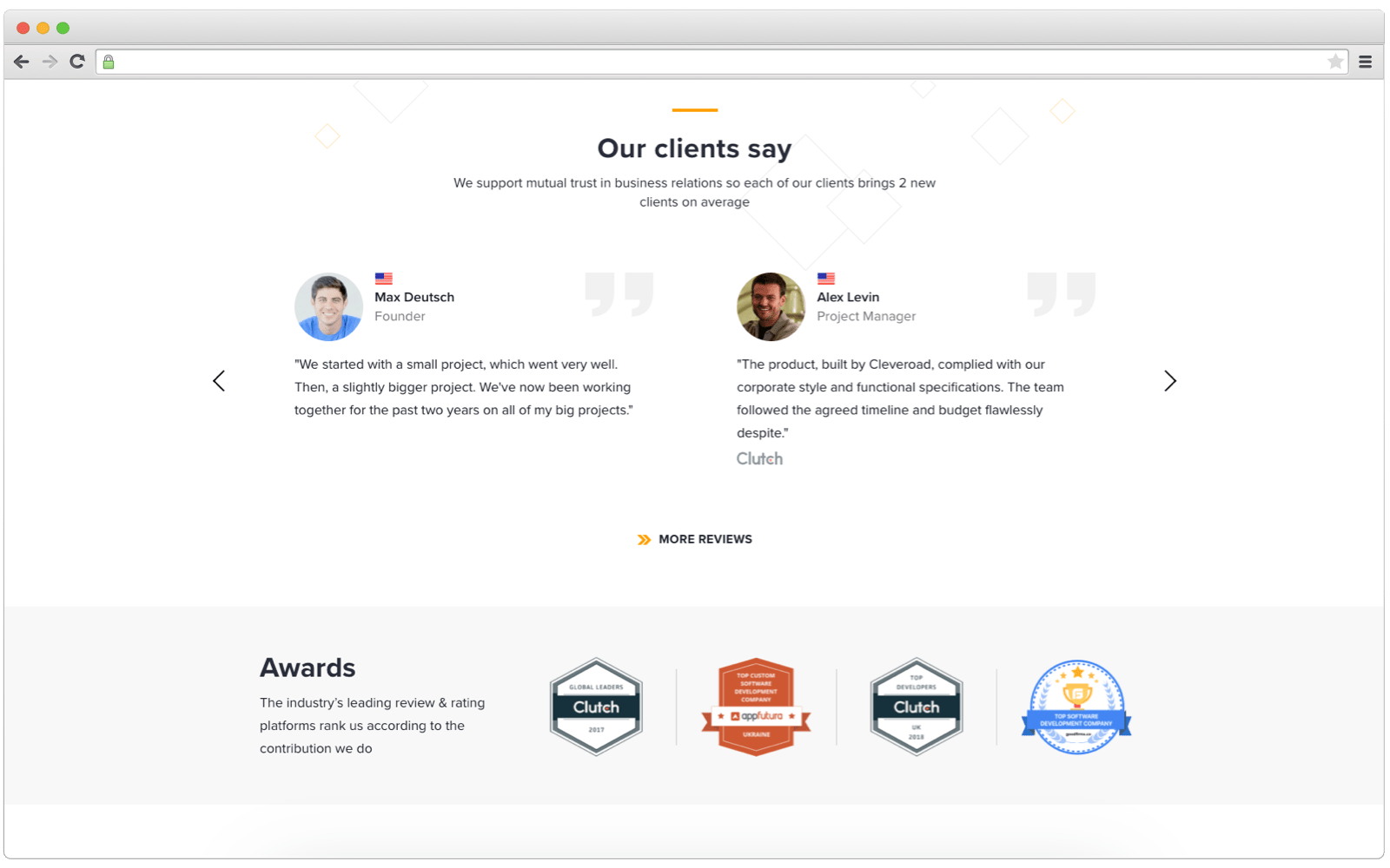 Cleveroad awards