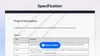 Project specification example