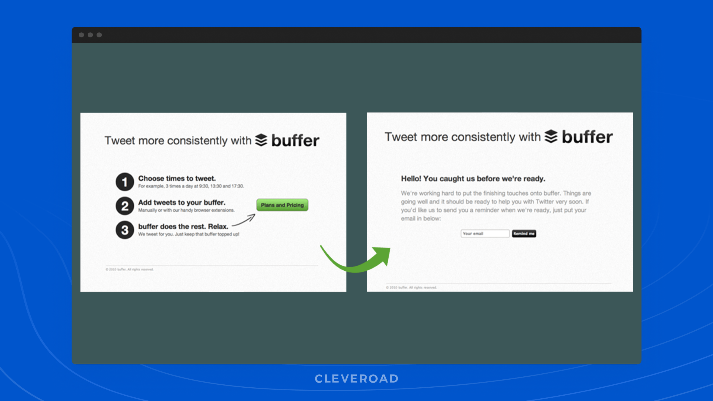buffer first ui/ux