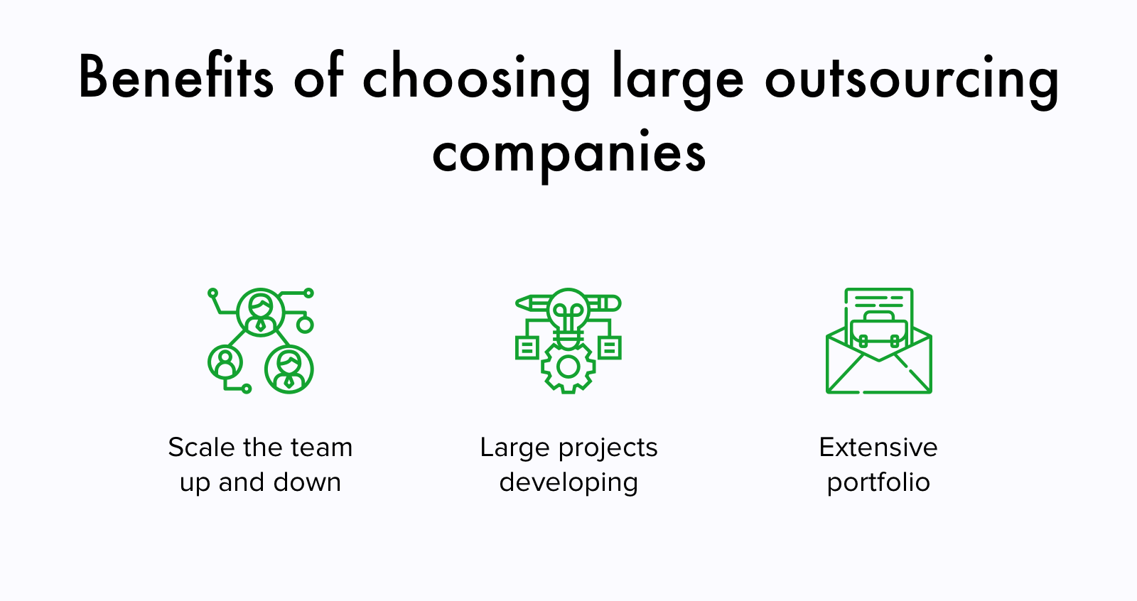 Advantages of cooperating with large software development company