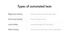 Types of automated tests