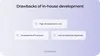 Cons of in-house development