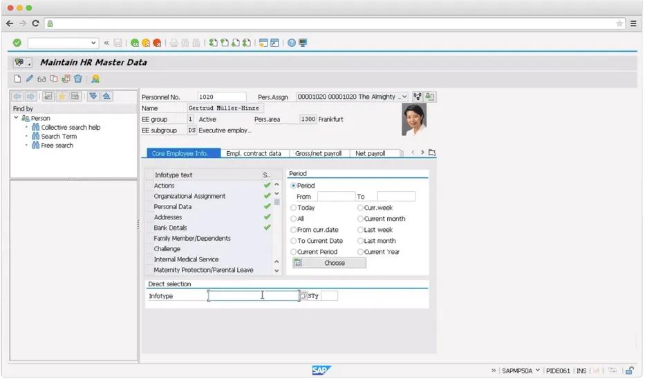 Interface which requires modernization