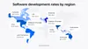Rates on web development services worldwide