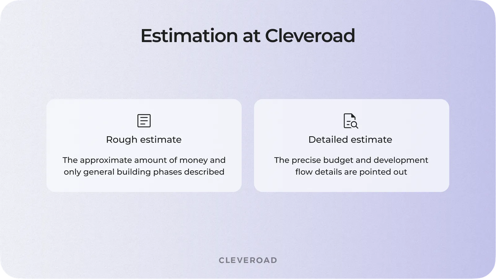 Estimation at Cleveroad