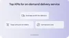 Create an on-demand delivery service: Top KPIs
