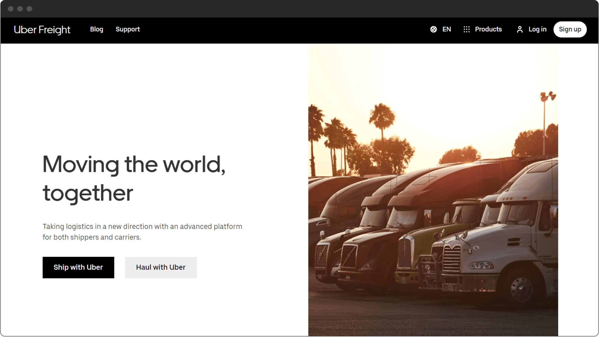Best Uber for trucking apps: Uber Freight