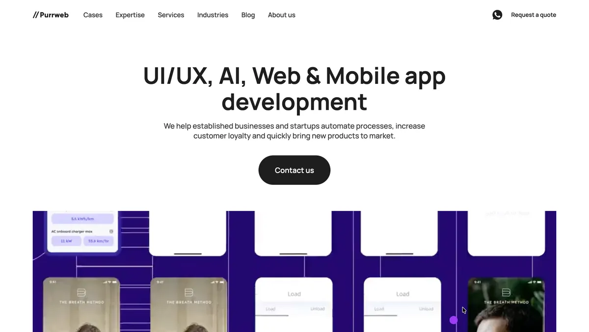 Purrweb fintech MVP development agency