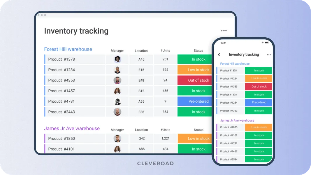 Inventory tracking