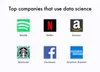 Top companies that use data science