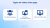What are the types of video chat apps?