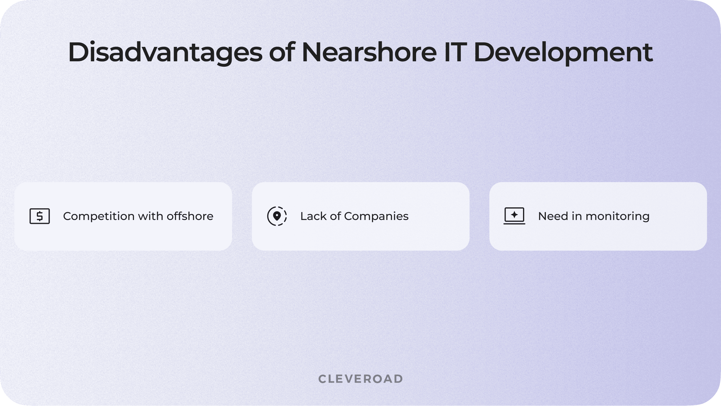 Cons of Nearshore Software Outsourcing