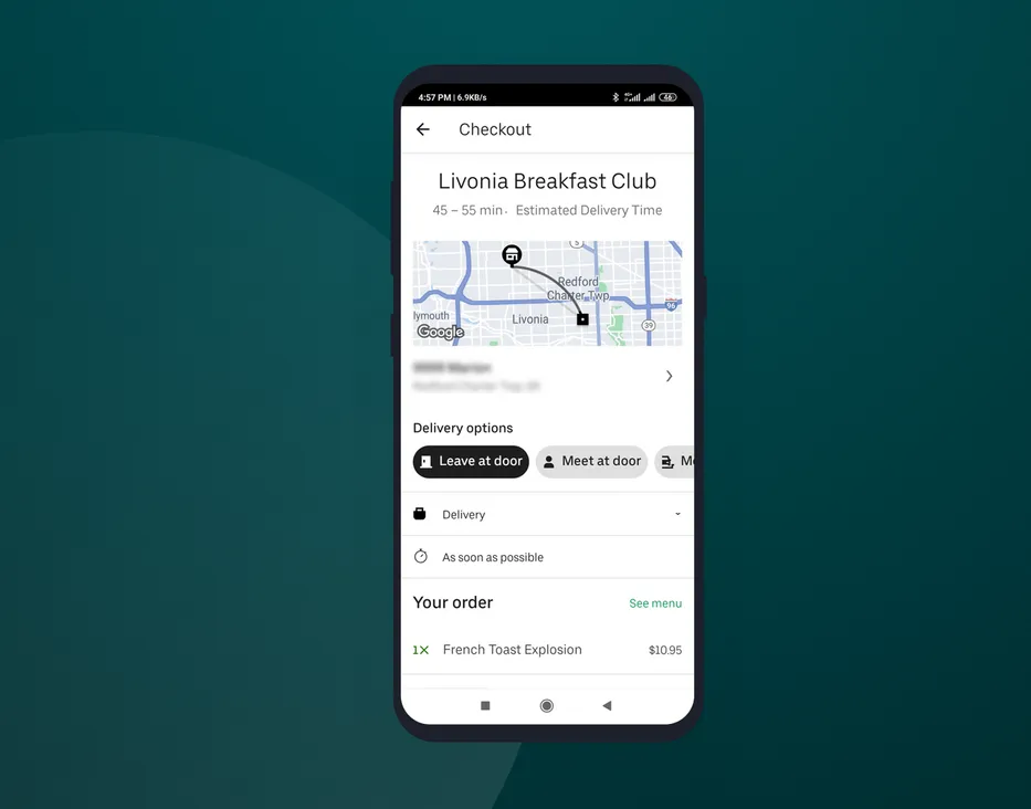 How Uber Eats delivers orders