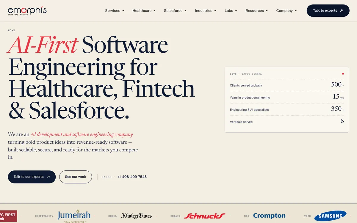 Emorphis Technologies mental health app development company