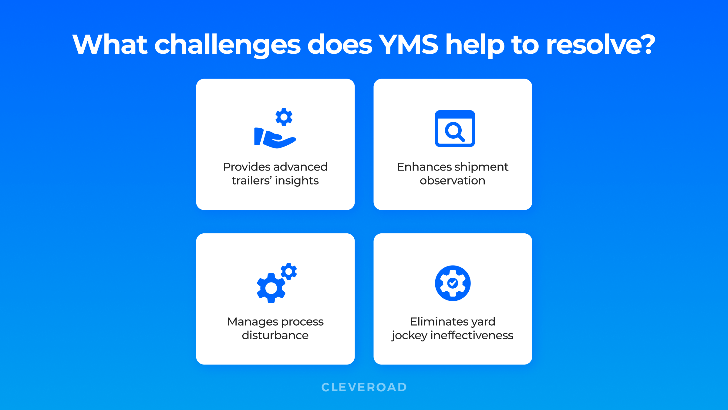 Issues overcome by the YMS