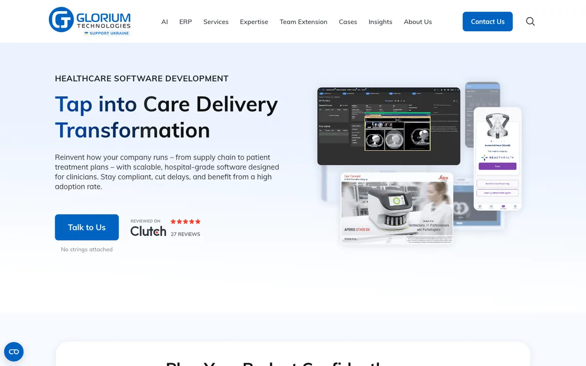Glorium Technologies telemedicine software development company