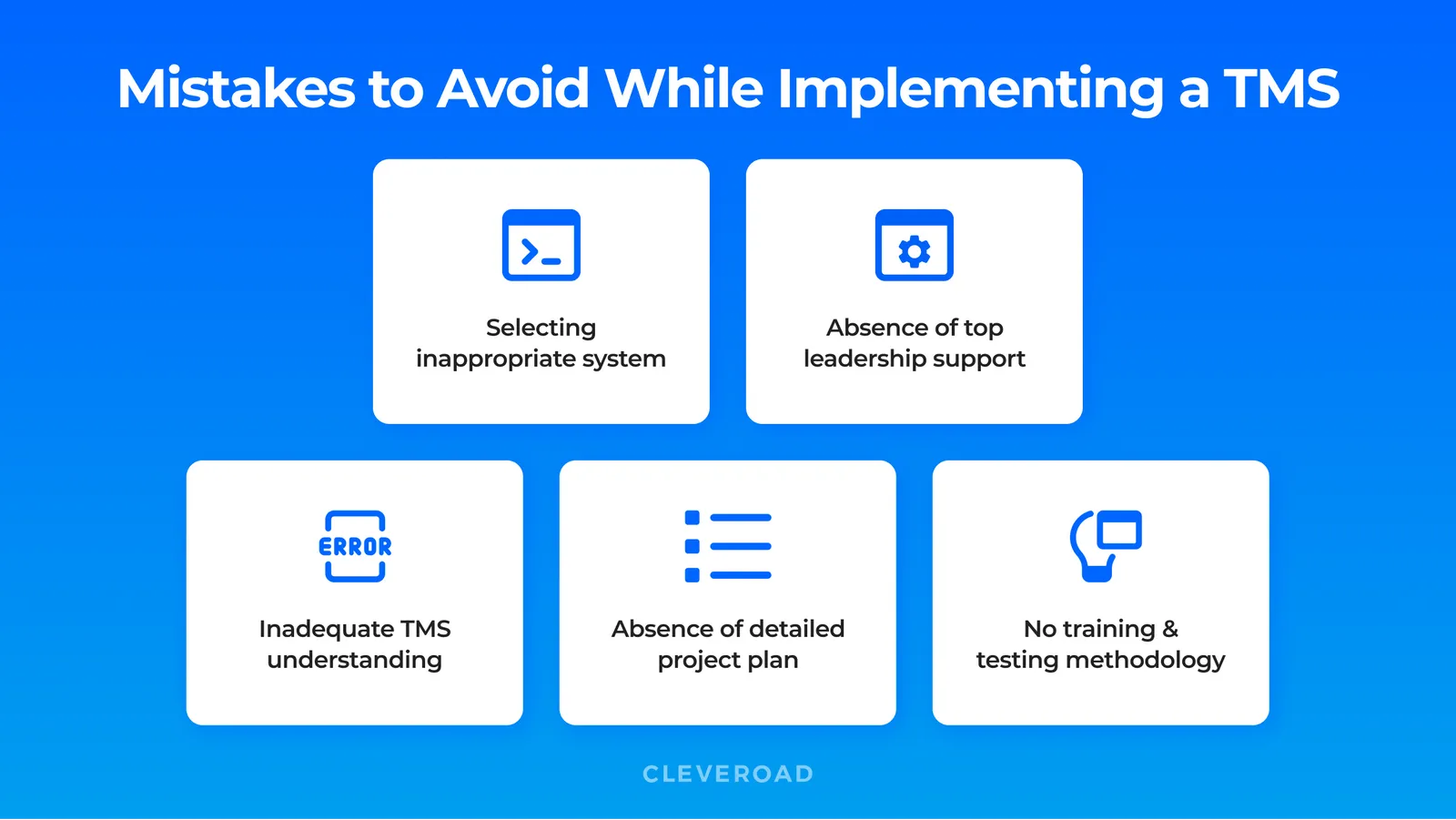 Mistakes to avoid while choosing TMS