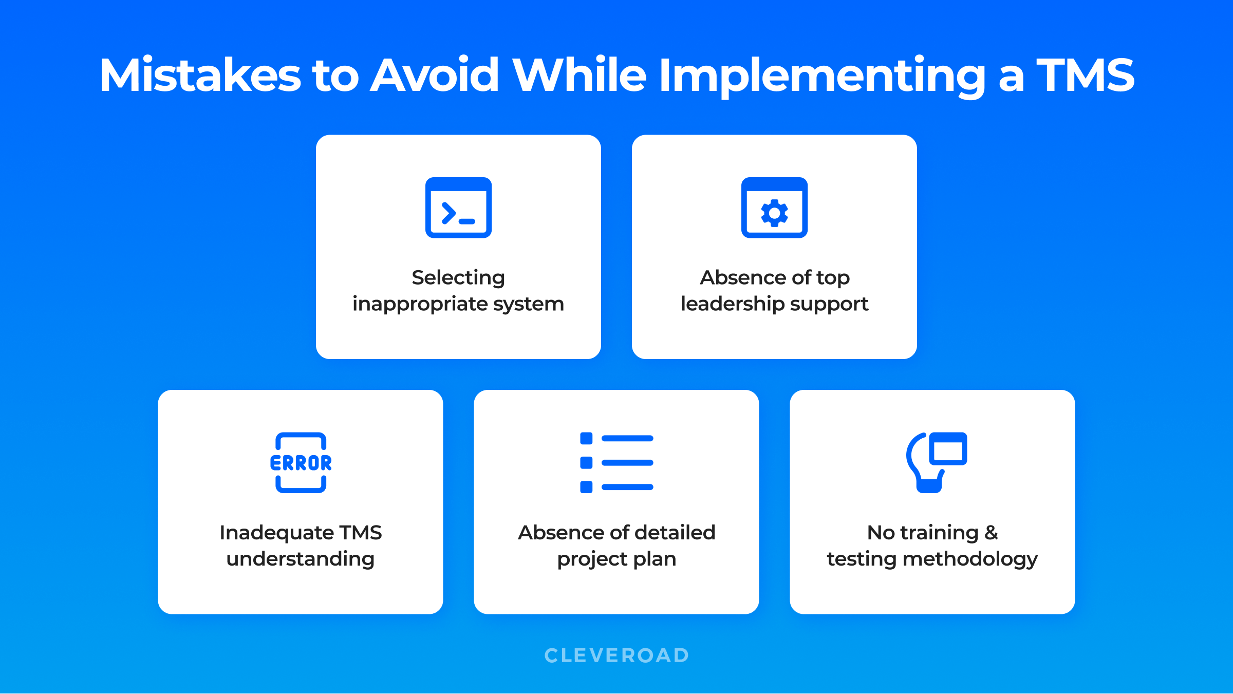 Mistakes to avoid while choosing TMS