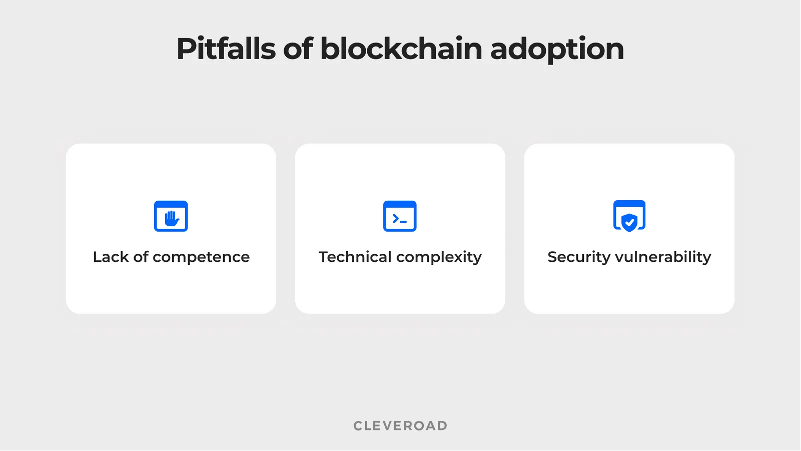Challenges of integration blockchain solutions
