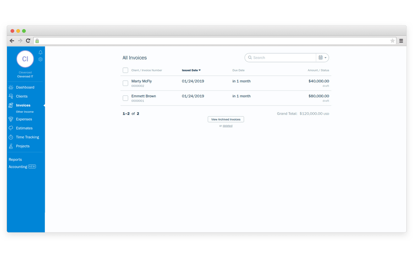 Invoicing CRM feature and it's possible appearance in a custom CRM