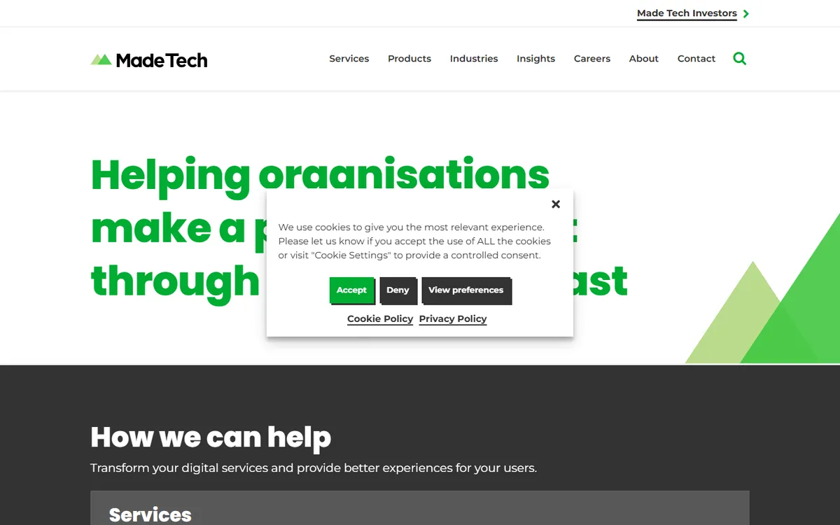 Made Tech UK staff augmentation team