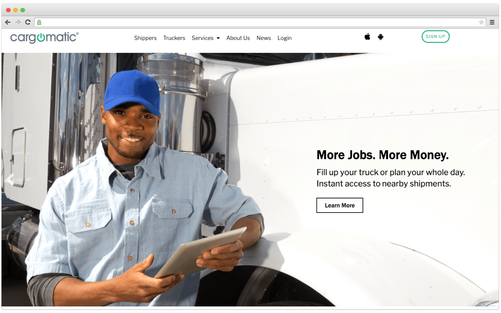 Best apps like Uber for trucking: Cargomatic